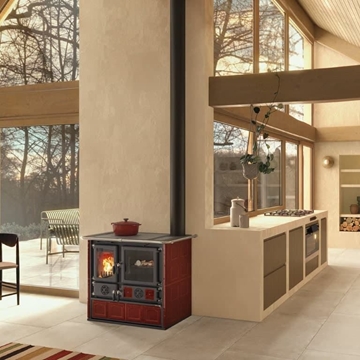 Cocina de leña Rosa 5.0 Maiolica - Imagen 1